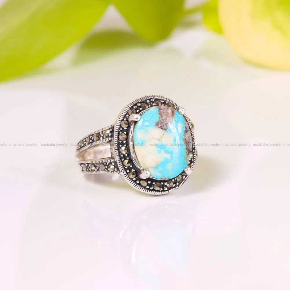 انگشتر فیروزه شجری زنانه کد 4419