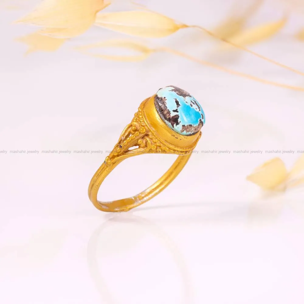 انگشتر فیروزه شجری زنانه کد 4421