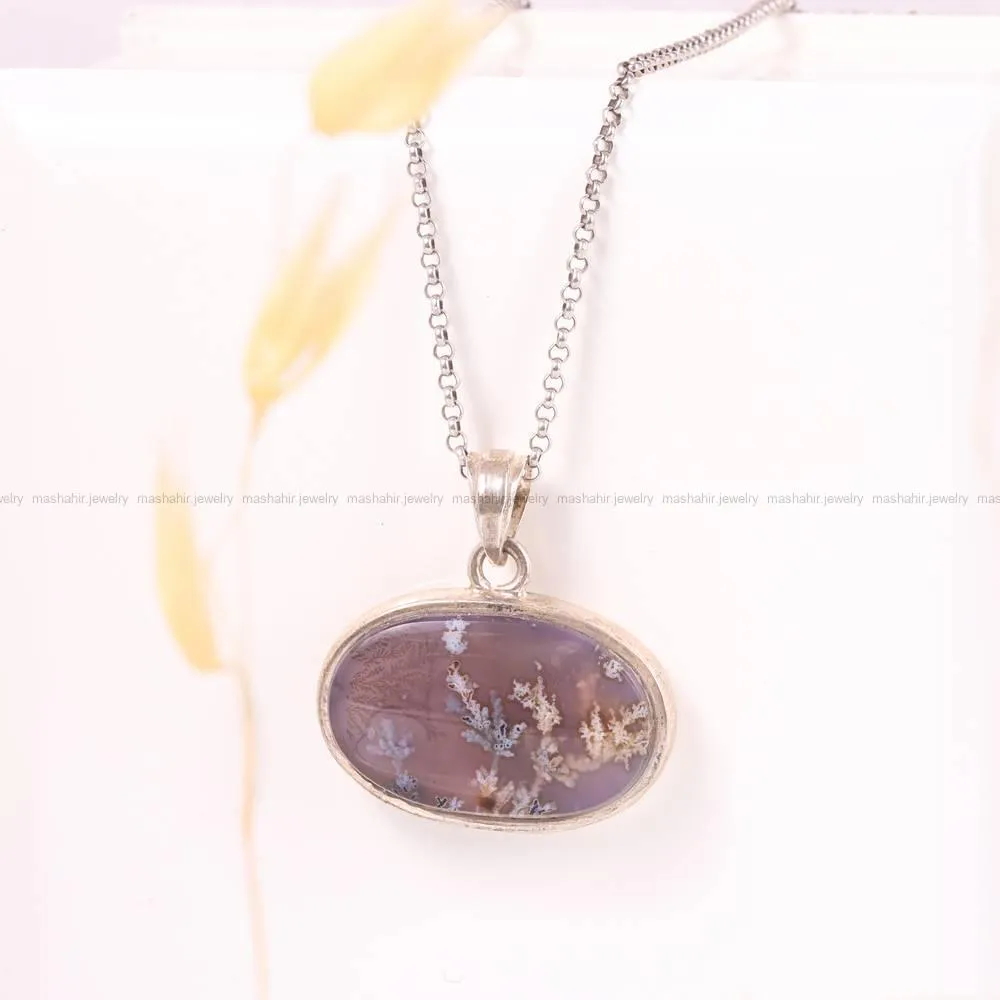 گردنبند عقیق شجر زنانه کد 4424