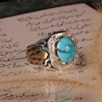انگشتر فیروزه شجری مردانه کد 397