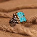 انگشتر فیروزه شجری مردانه