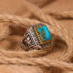 انگشتر فیروزه شجری مردانه