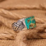 انگشتر فیروزه شجری مردانه