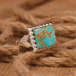 انگشتر فیروزه شجری مردانه کد 4145