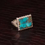 انگشتر فیروزه شجری مردانه کد 4164