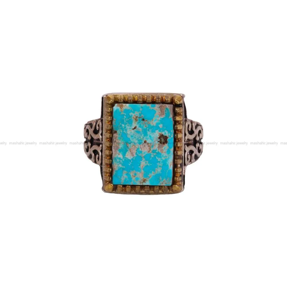 انگشتر فیروزه شجری مردانه