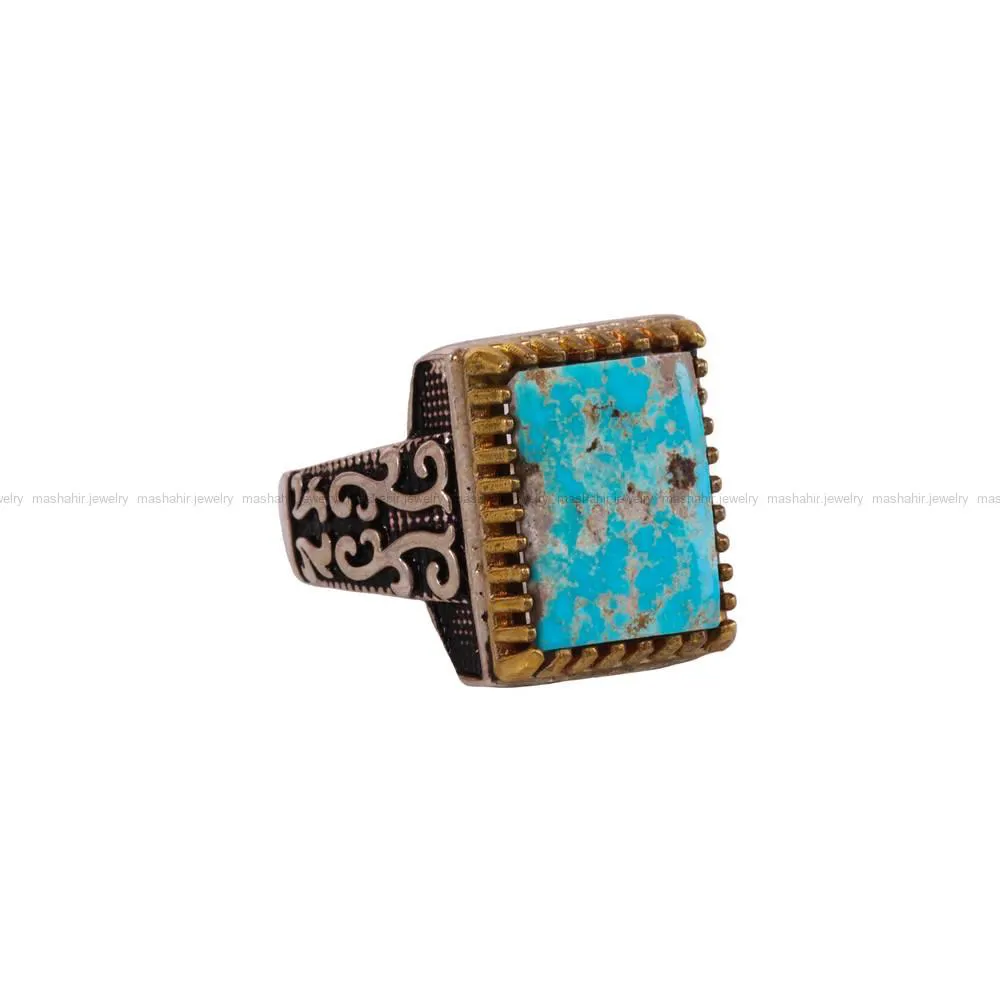 انگشتر فیروزه شجری مردانه