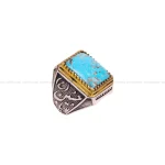 انگشتر فیروزه شجری مردانه کد 4163