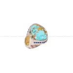 انگشتر فیروزه شجری مردانه کد 4231