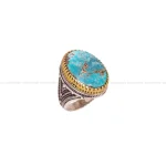 انگشتر فیروزه شجری مردانه کد 4194