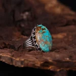 انگشتر فیروزه شجری مردانه کد 4174