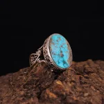 انگشتر فیروزه شجری مردانه کد 4191