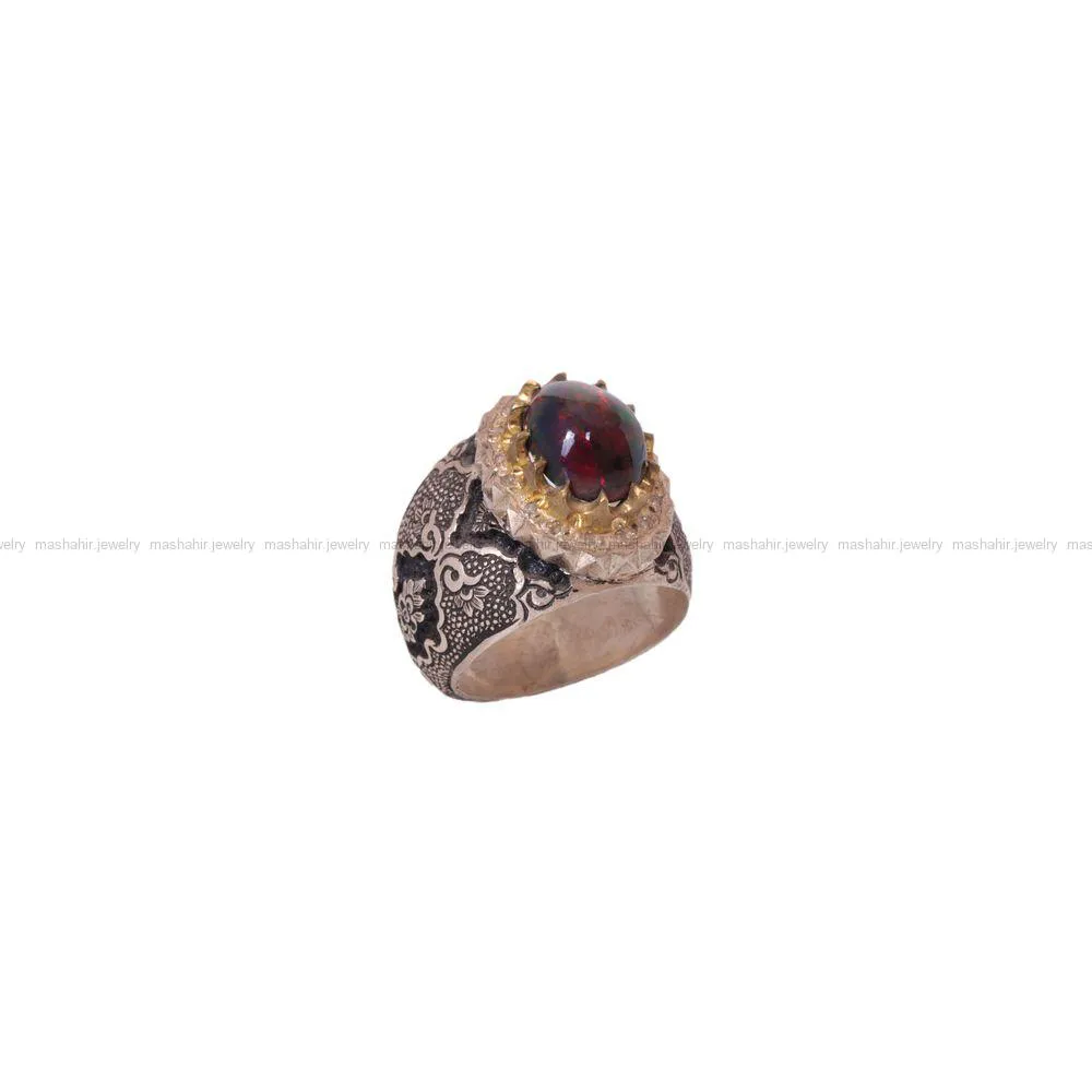 انگشتر اوپال مردانه کد 1407