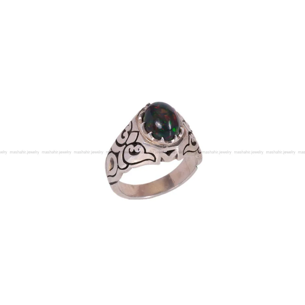 انگشتر اوپال مردانه کد 1449