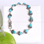 دستبند فیروزه زنانه کد 1541