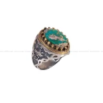 انگشتر فیروزه شجری مردانه کد 2645