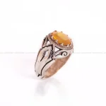 انگشتر یاقوت زرد مردانه کد 819