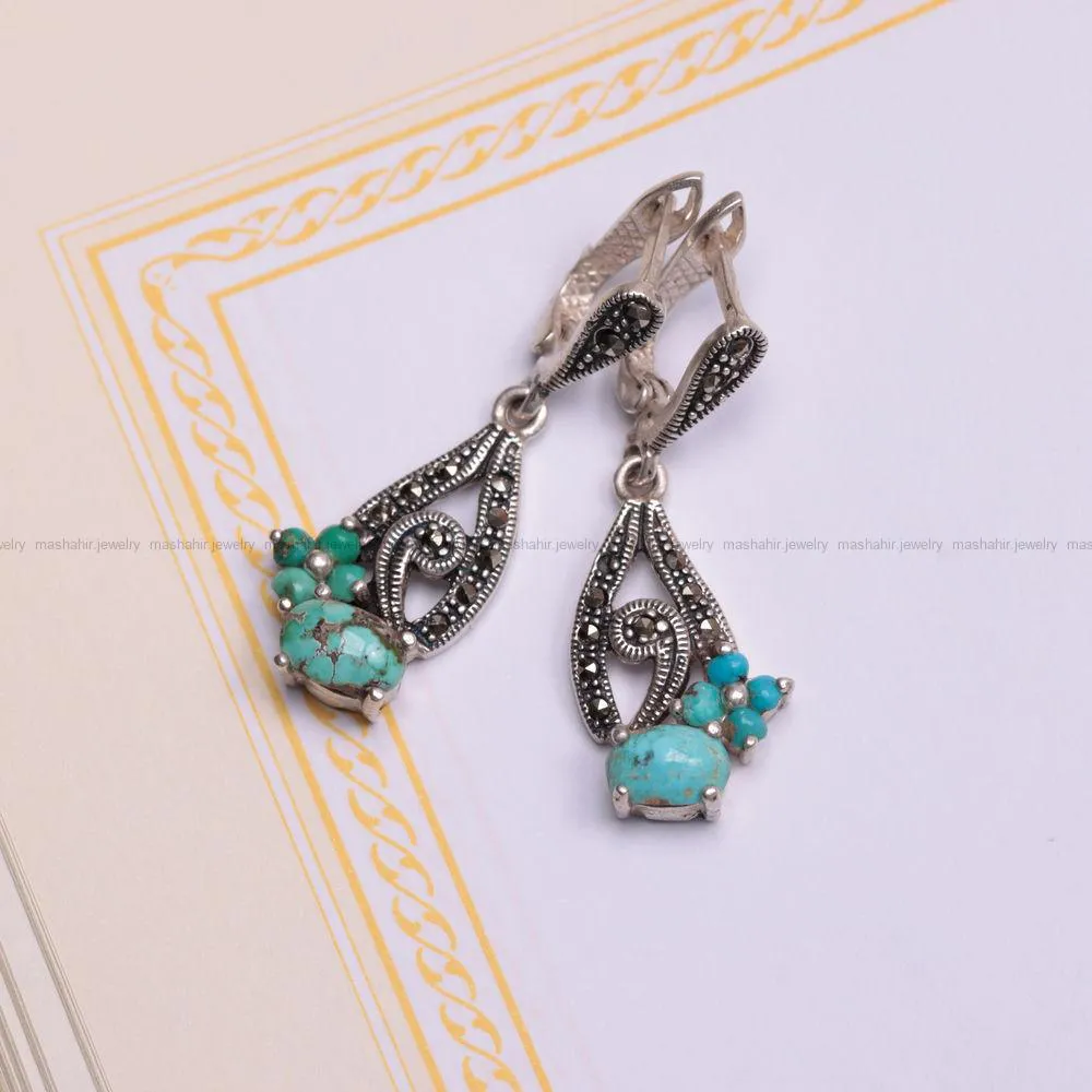 گوشواره فیروزه زنانه کد 871