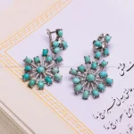 گوشواره فیروزه زنانه کد 875