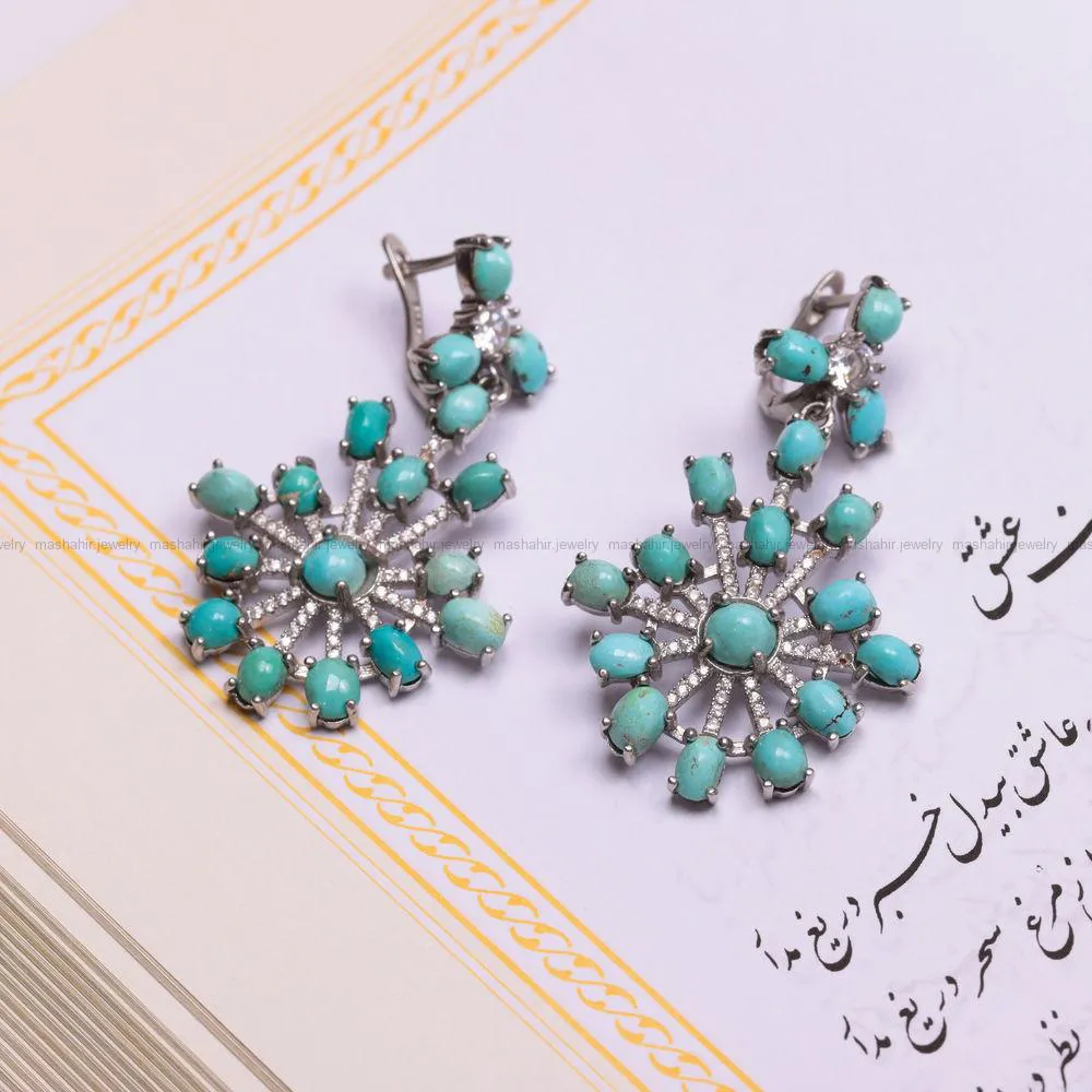 گوشواره فیروزه زنانه کد 875