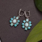 گوشواره فیروزه زنانه کد 881