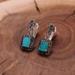 گوشواره فیروزه زنانه کد 883