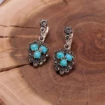 گوشواره فیروزه زنانه کد 884