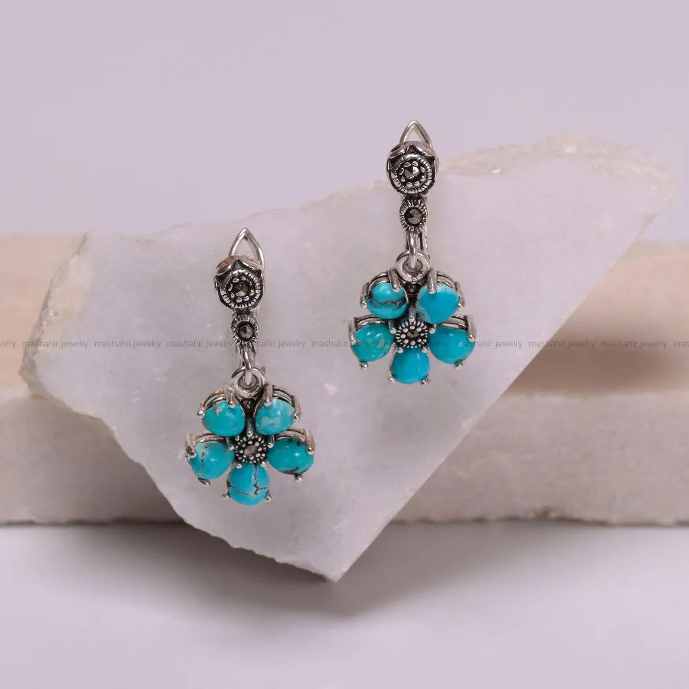 گوشواره فیروزه زنانه کد 888