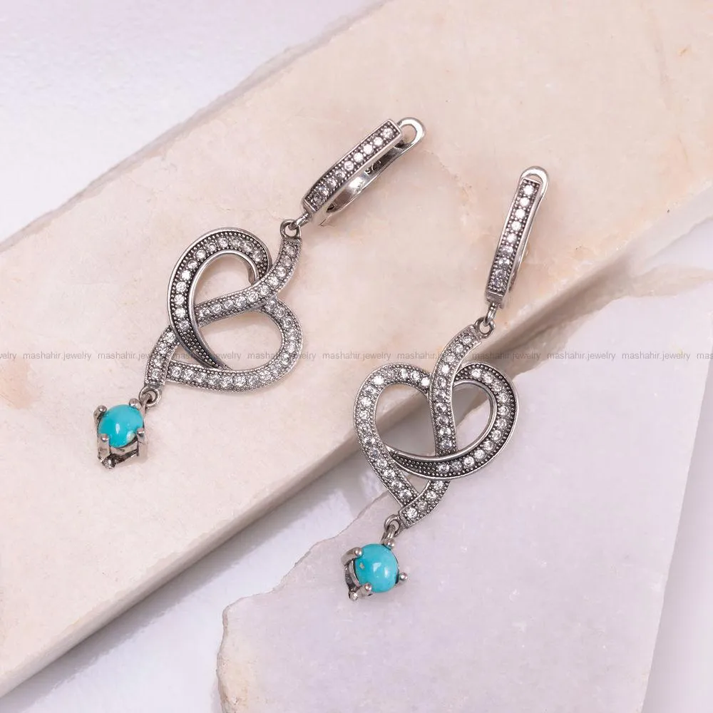 گوشواره فیروزه زنانه کد 889