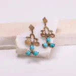 گوشواره فیروزه زنانه کد 895