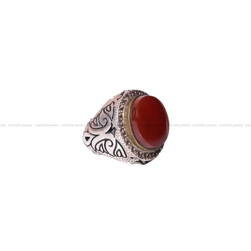 انگشتر عقیق مردانه کد 1331