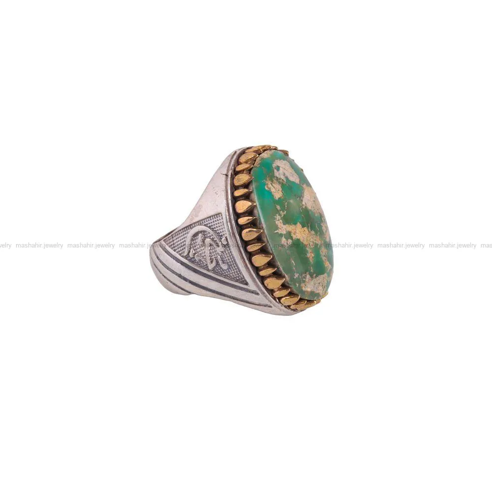 انگشتر فیروزه شجری مردانه کد2676