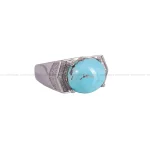 انگشتر فیروزه شجری مردانه کد 2695