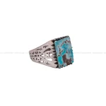 انگشتر فیروزه شجری مردانه کد 2763