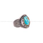 انگشتر فیروزه شجری مردانه کد 4072