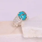 انگشتر فیروزه شجری زنانه کد 1577