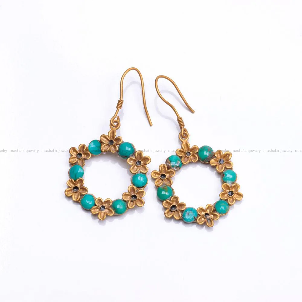 گوشواره فیروزه زنانه کد 873