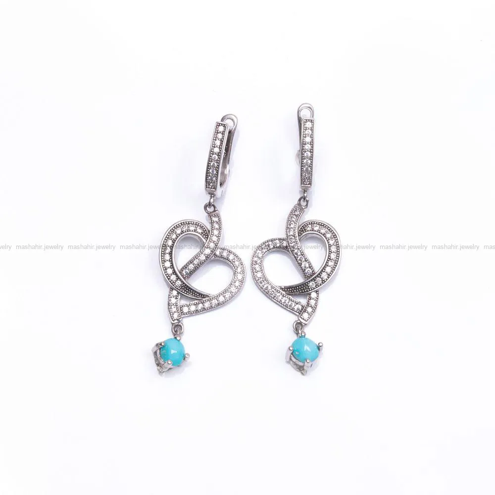 گوشواره فیروزه زنانه کد 889