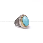 انگشتر فیروزه شجری مردانه کد 898