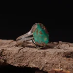 انگشتر فيروزه شجری مردانه کد 2052