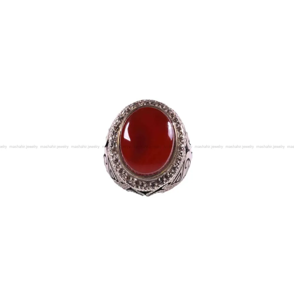 انگشتر عقیق مردانه کد 1331