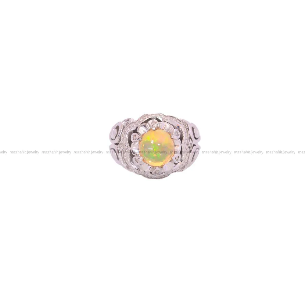 انگشتر اوپال مردانه کد 1366