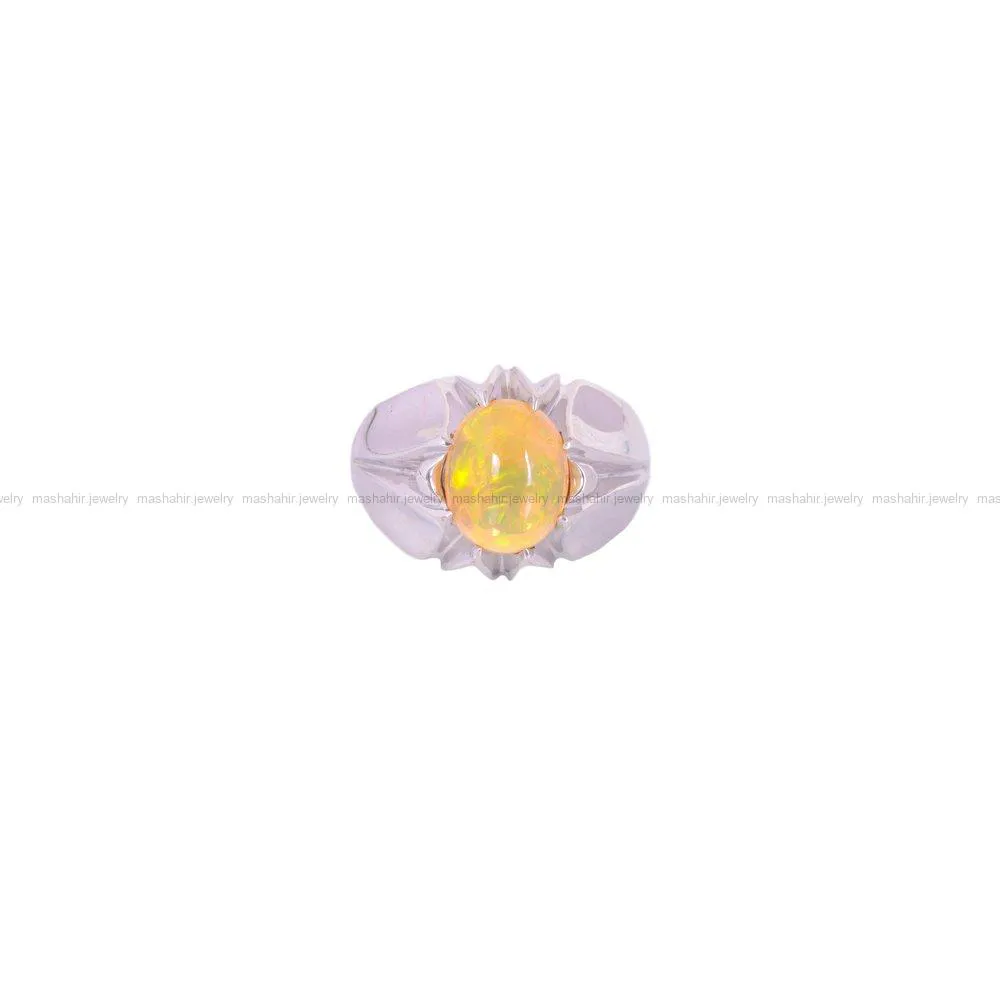انگشتر اوپال مردانه کد 1495