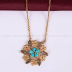 گردنبند فیروزه زنانه کد 2279