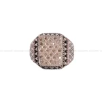 انگشتر صفحه برلیان مردانه کد 814