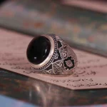 انگشتر عقیق مردانه کد 1246