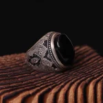 انگشتر عقیق مردانه کد 1248