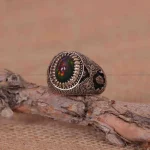 انگشتر اوپال مردانه کد 1281