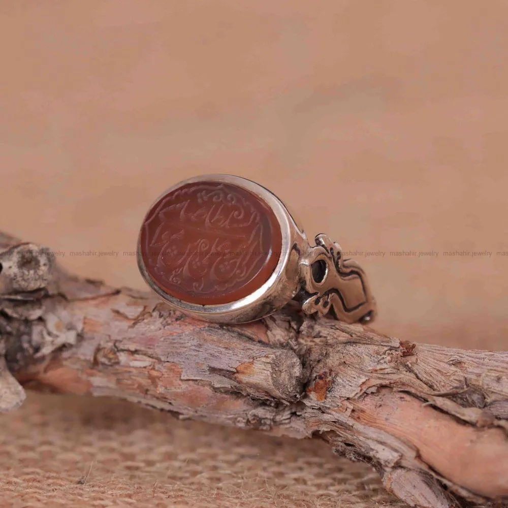 انگشتر عقیق مردانه کد 1281