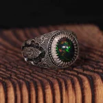 انگشتر اوپال مردانه کد 1296